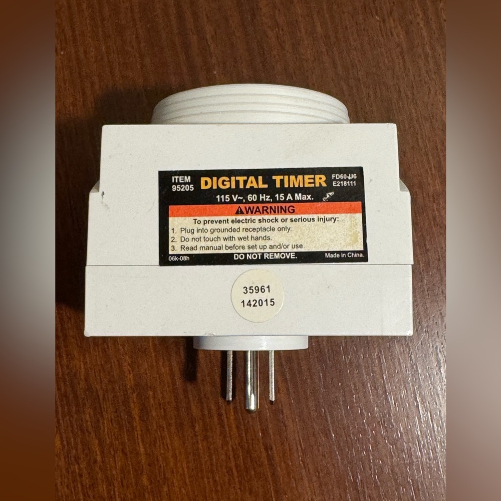 Digital Timer Two Outlet Digital Timer Item #95205 - Picture 2 of 6